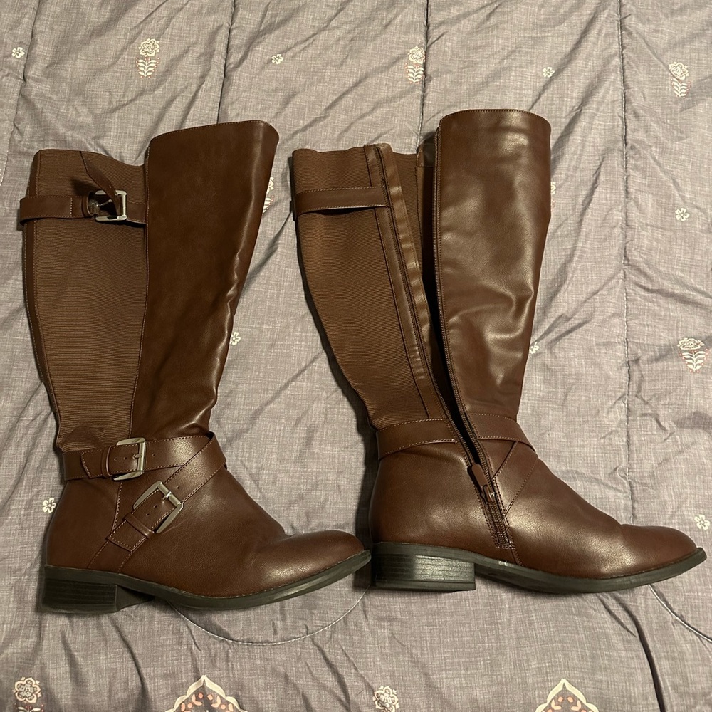Torrid Size 10 Wide Width Brown Riding Boots